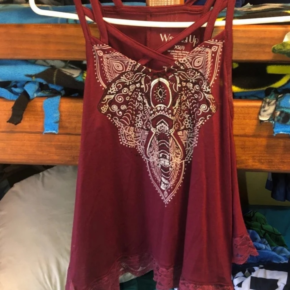 Maroon tank top